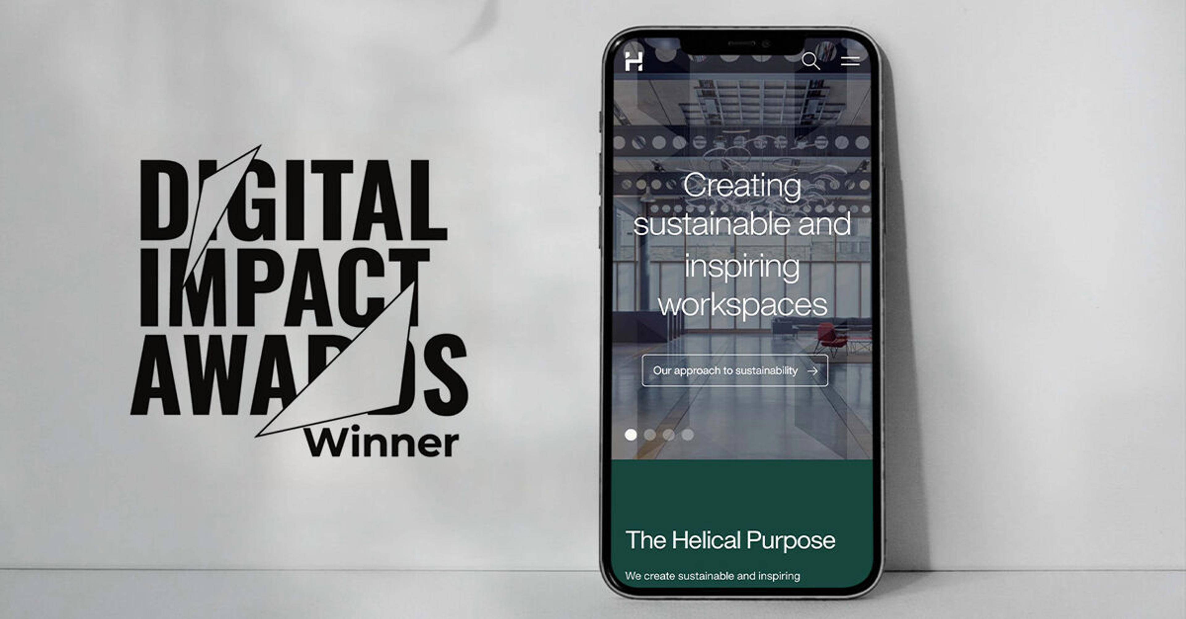 Helical plc Digital Impact Awards 2022 winner