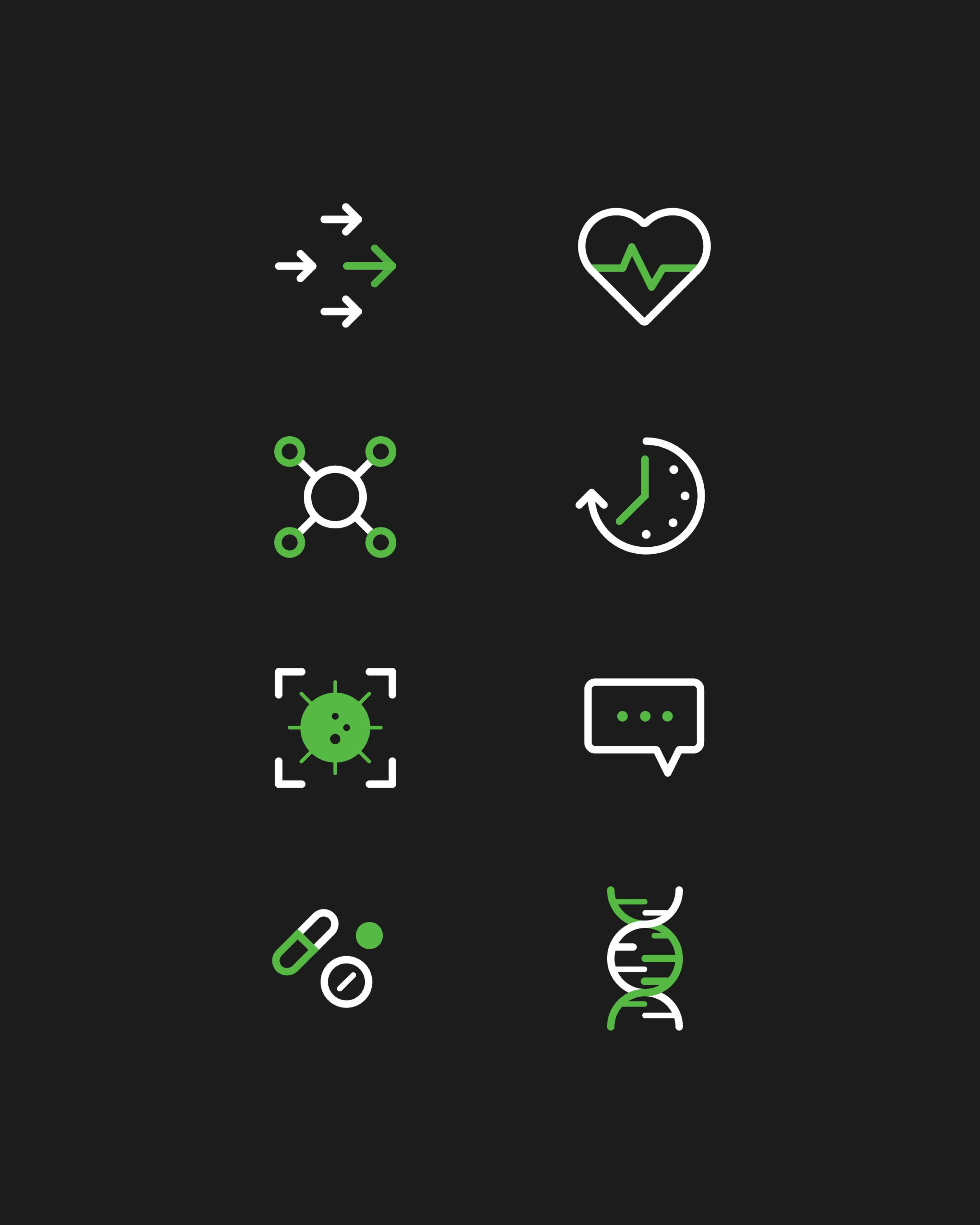 6 Icons Iconography Grid