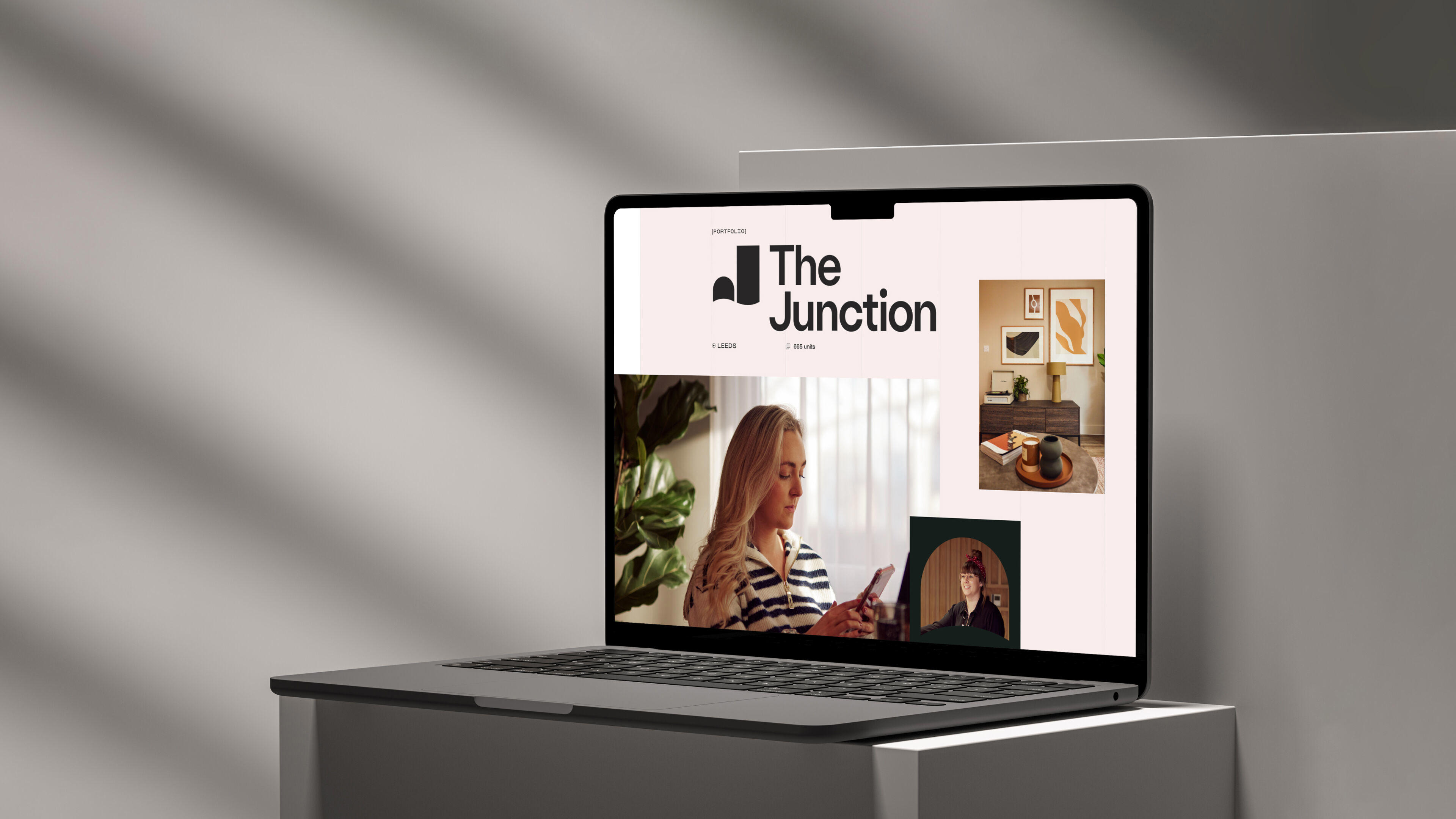 Native Residential new website on laptop homepage
