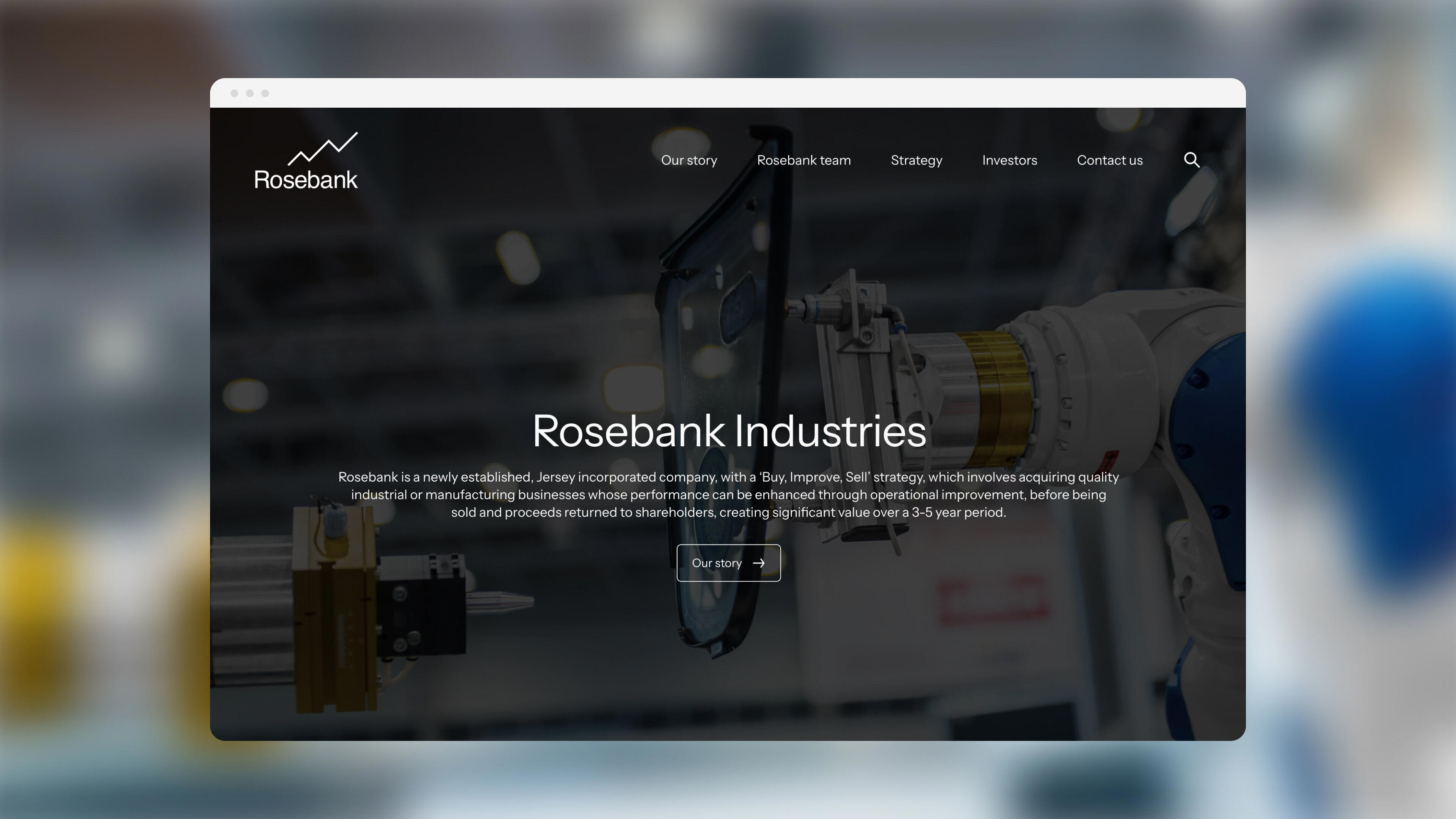 Rosebank website homepage